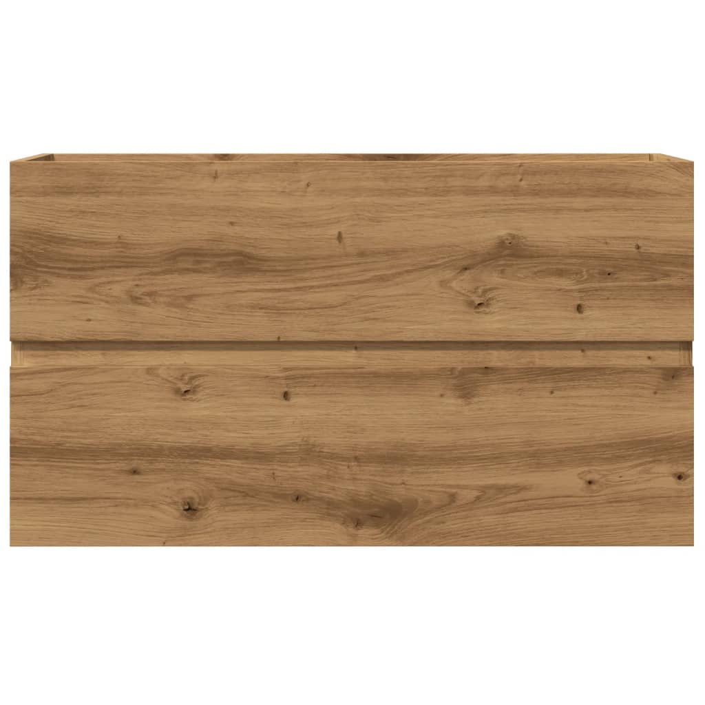 Dulap pentru baie stejar artizanal 80x38,5x45 cm lemn prelucrat