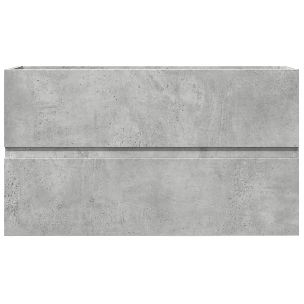 Dulap de chiuvetă, gri beton, 90x38,5x45 cm, lemn prelucrat