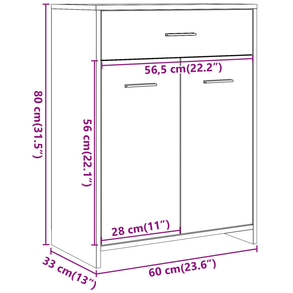 Dulap de baie, lemn vechi, 60x33x80 cm, lemn prelucrat