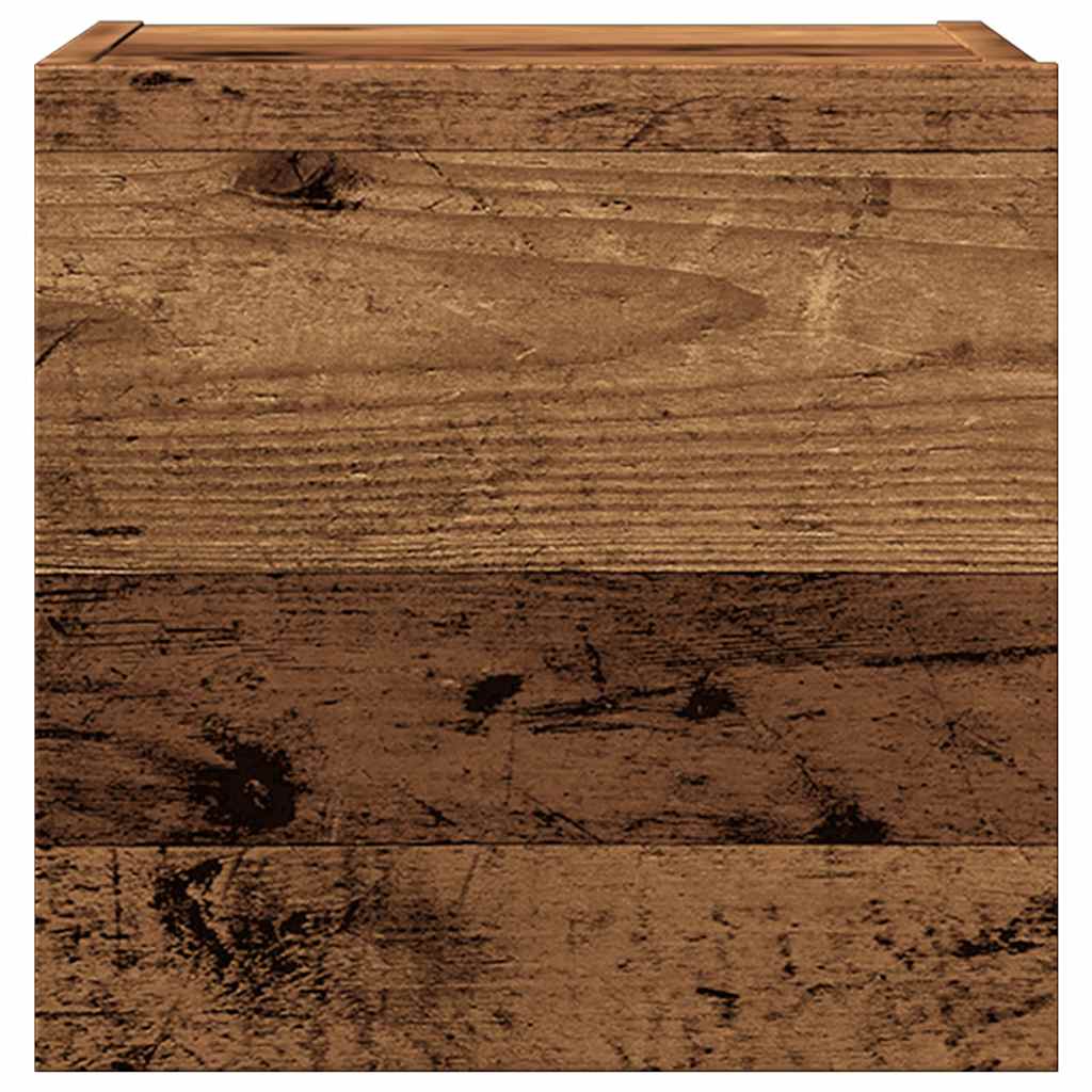Dulap TV montaj pe perete, lemn vechi, 30,5x30x30 cm