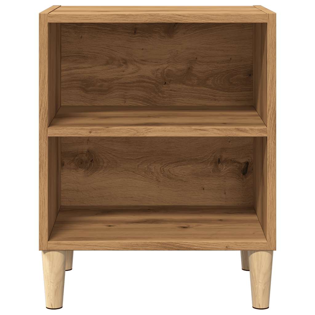 Noptiere 2 buc Stejar artizanal 40x30x50 cm Lemn prelucrat