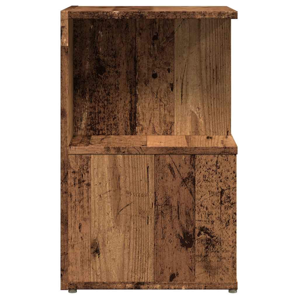 Noptiere 2 buc Lemn vechi 35x35x55 cm Lemn de prelucrare