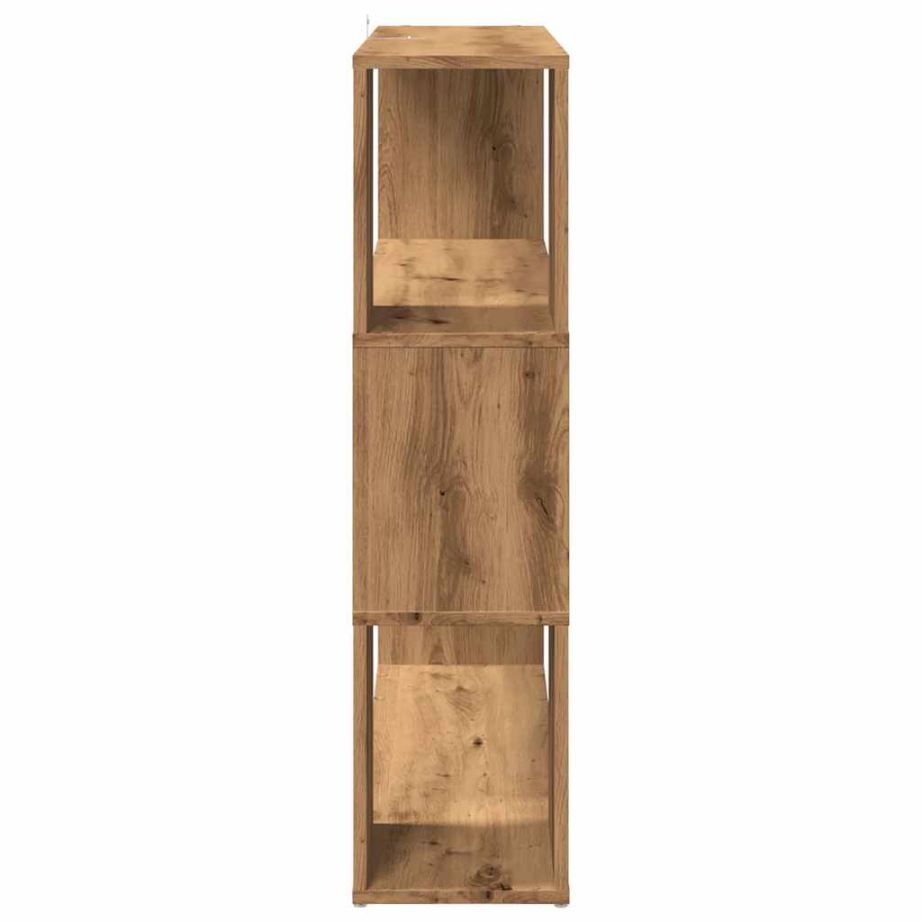 Bibliotecă/Separator de cameră, stejar artizanal, 100x24x94 cm