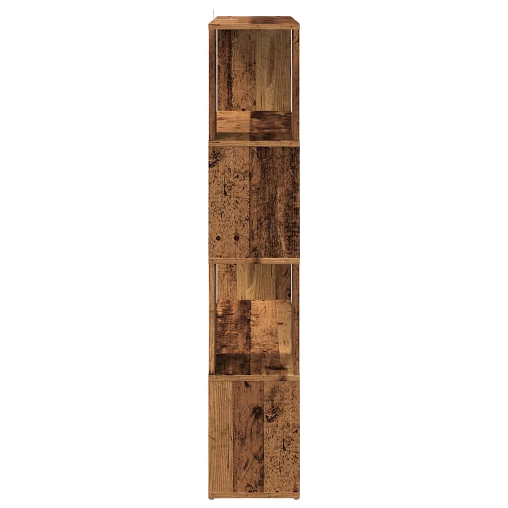 Bibliotecă/Separator cameră, lemn vechi, 100x24x124,5 cm