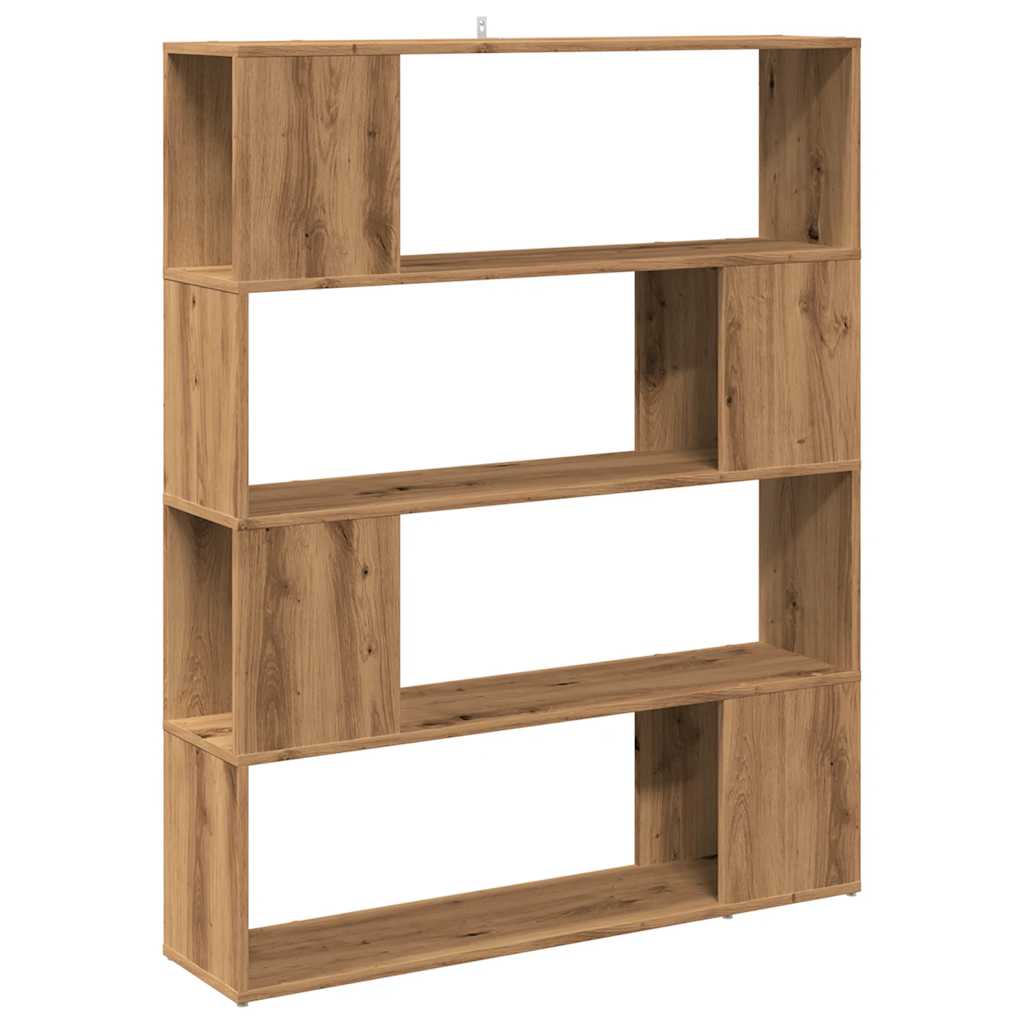 Bibliotecă/Separator de cameră stejar artizanal 100x24x124,5 cm