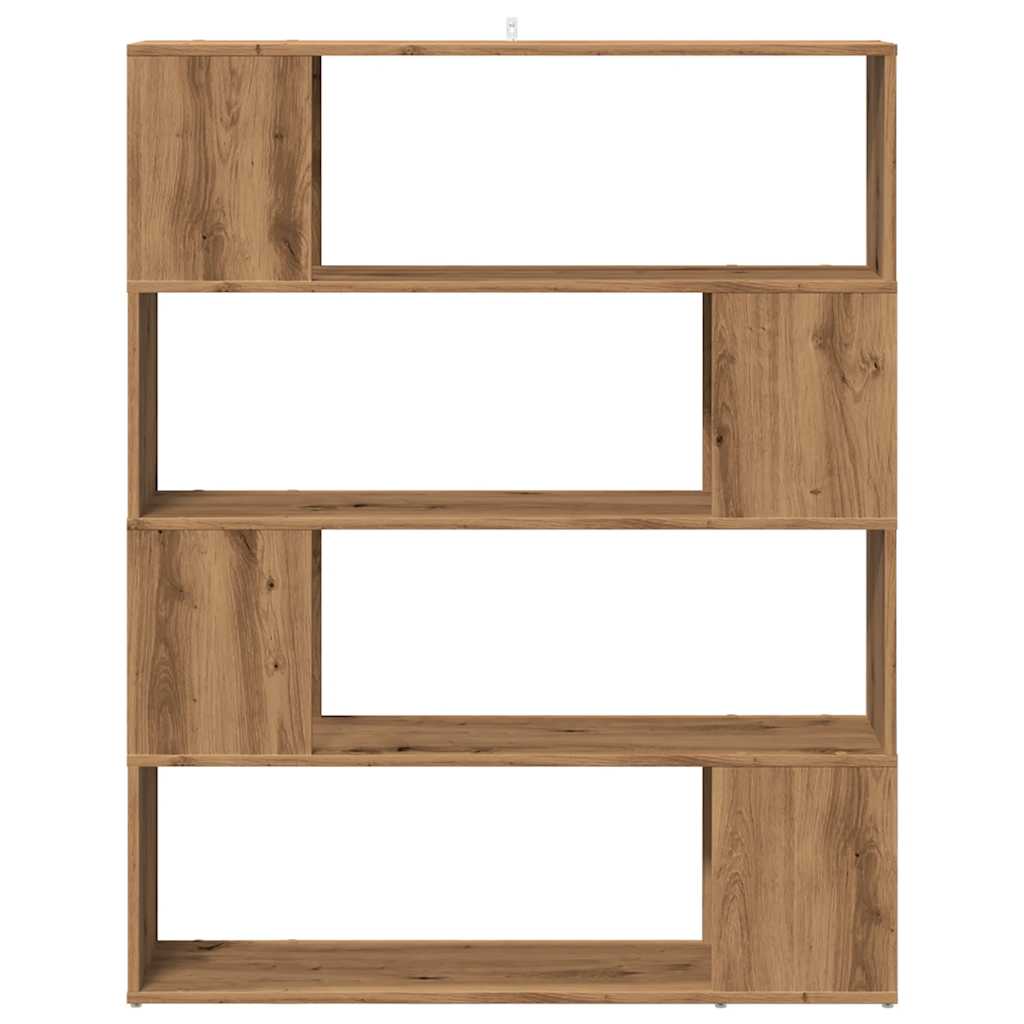 Bibliotecă/Separator de cameră stejar artizanal 100x24x124,5 cm