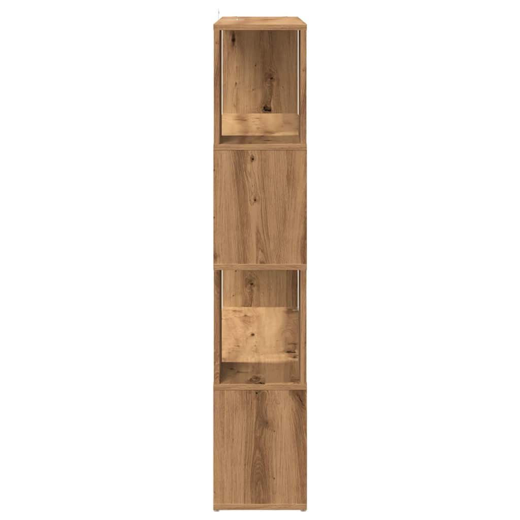 Bibliotecă/Separator de cameră stejar artizanal 100x24x124,5 cm