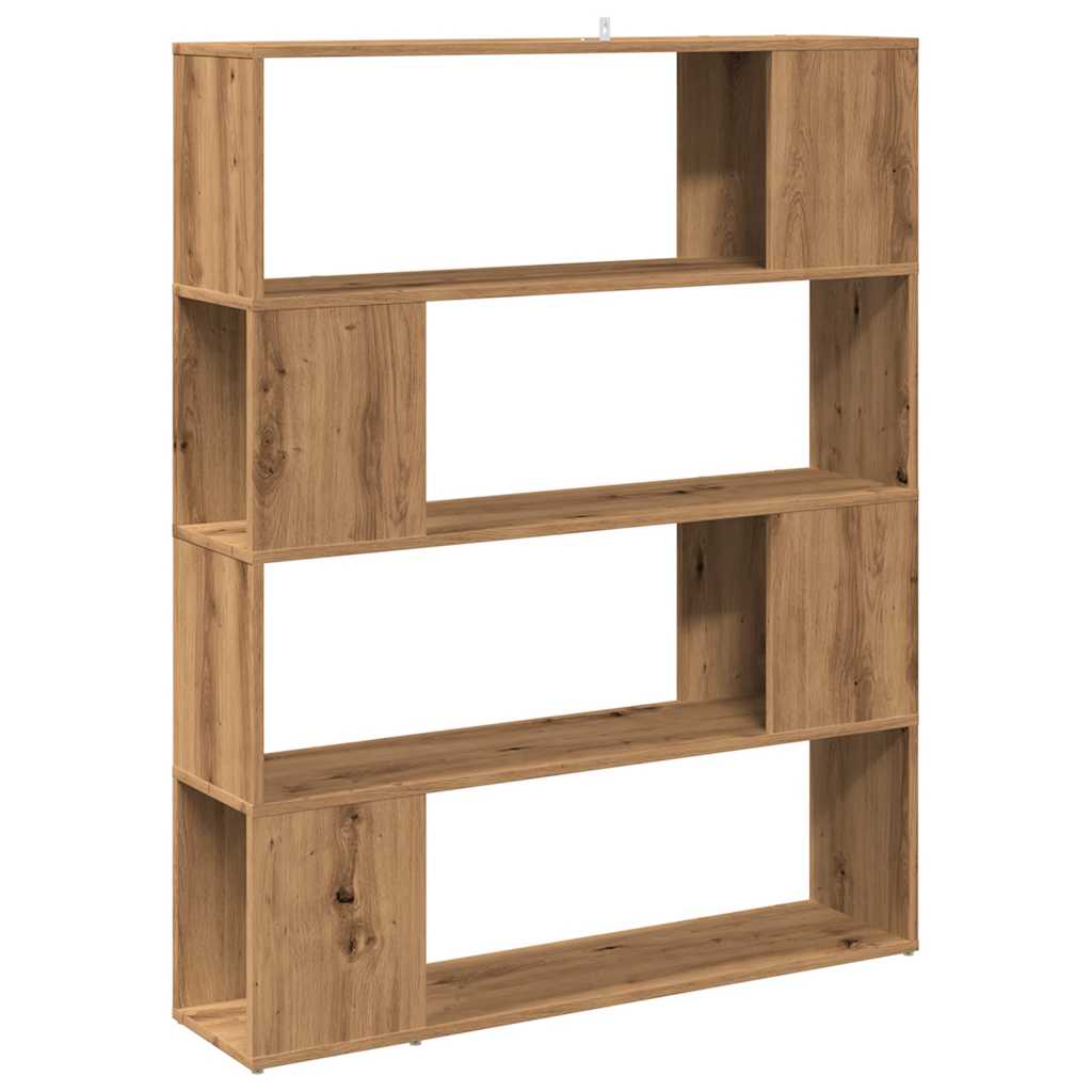 Bibliotecă/Separator de cameră stejar artizanal 100x24x124,5 cm