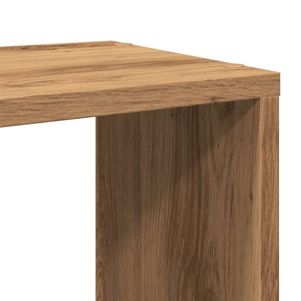 Bibliotecă/Separator de cameră stejar artizanal 100x24x124,5 cm