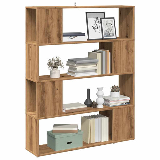 Bibliotecă/Separator de cameră stejar artizanal 100x24x124,5 cm