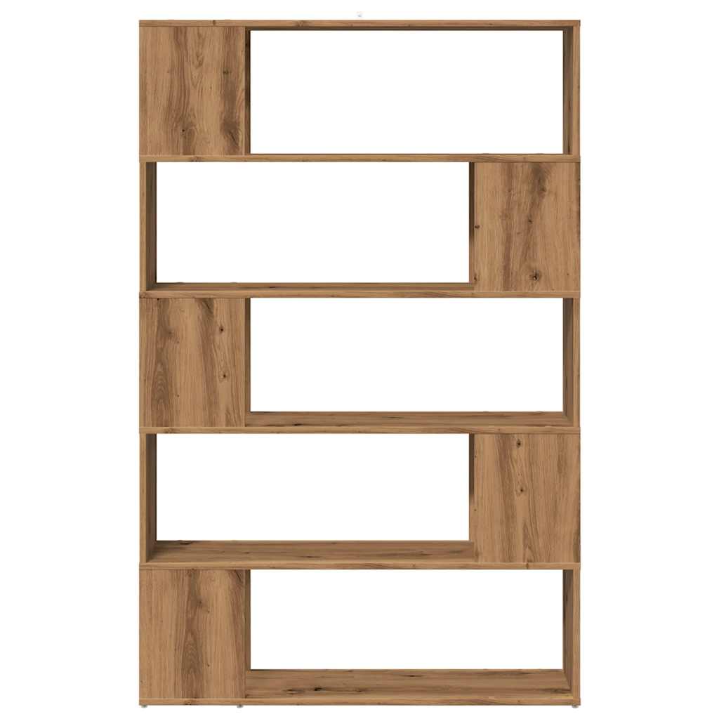 Bibliotecă/Separator de cameră, Stejar artizanal, 100x24x155 cm
