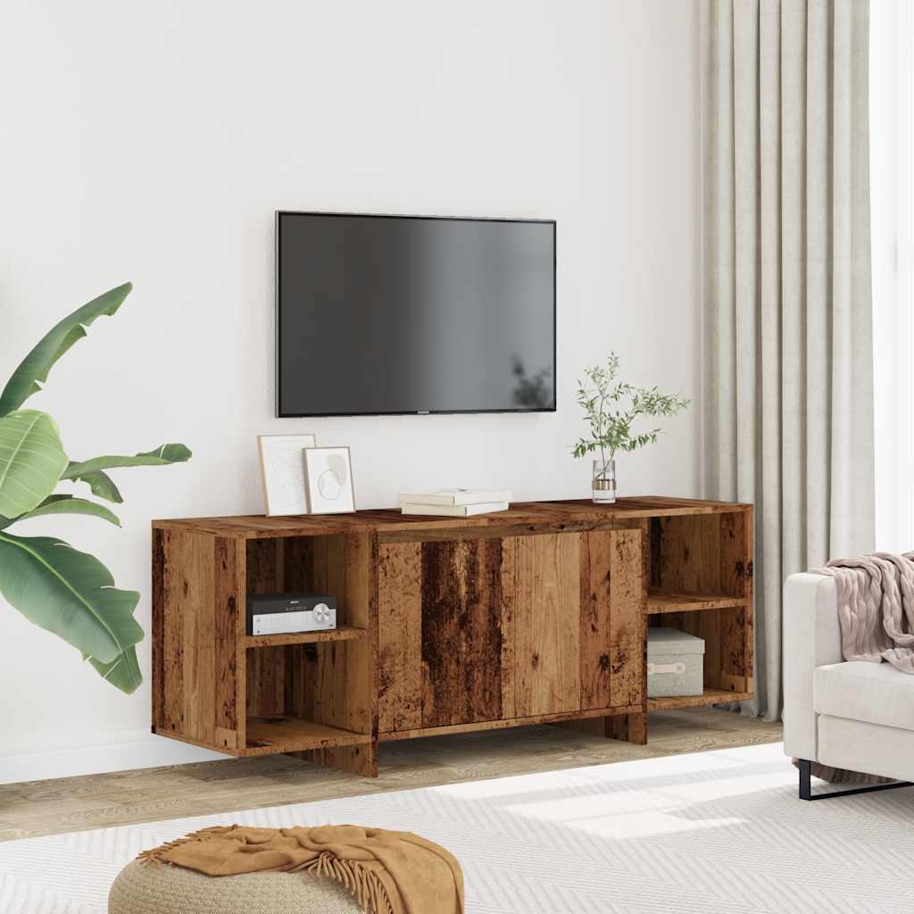 Dulap TV, lemn vechi, 130x35x50 cm, lemn prelucrat