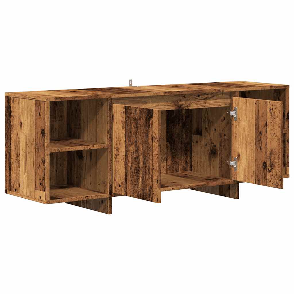 Dulap TV, lemn vechi, 130x35x50 cm, lemn prelucrat