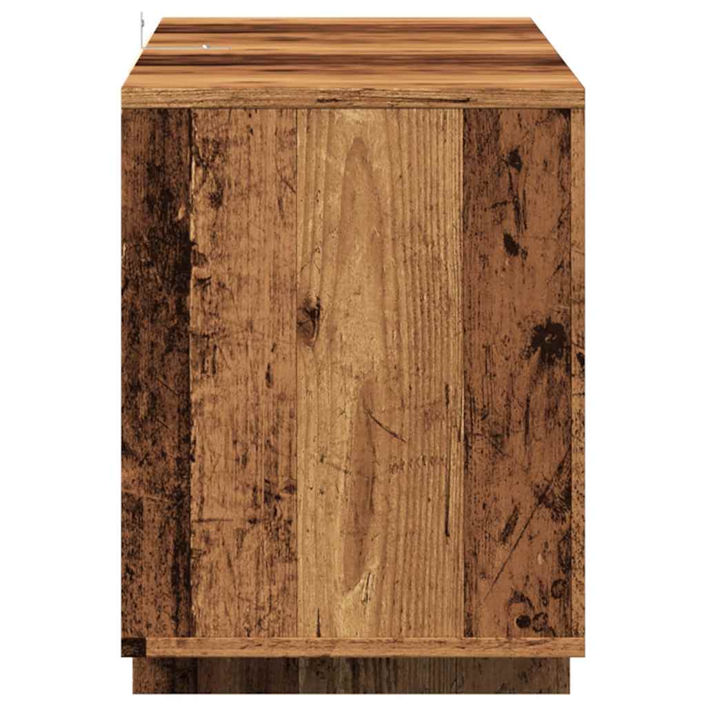 Dulap TV, lemn vechi, 130x35x50 cm, lemn prelucrat