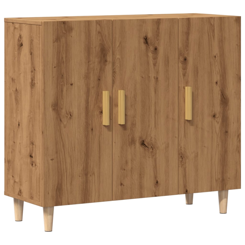 Dulap, stejar artizanal, 90x34x80 cm, lemn prelucrat
