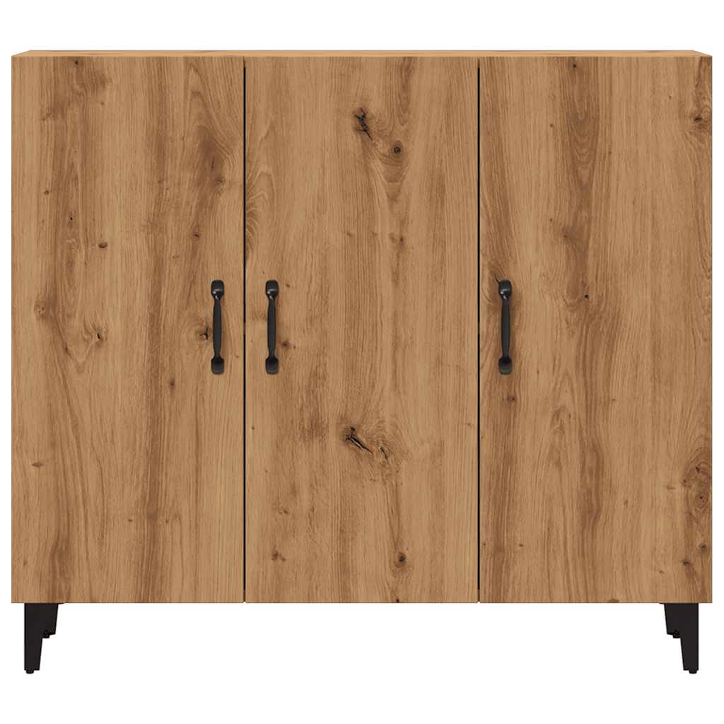 Dulap, stejar artizanal, 90x34x80 cm, lemn prelucrat