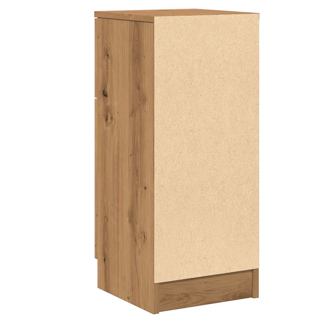 Dulapuri, 2 buc., stejar artizanal, 30x30x70 cm, lemn compozit