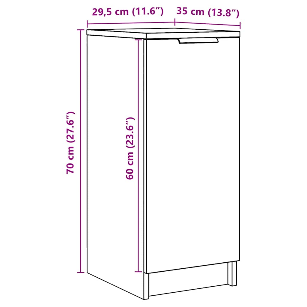 Pantofar, lemn vechi, 30x35x70 cm, lemn prelucrat