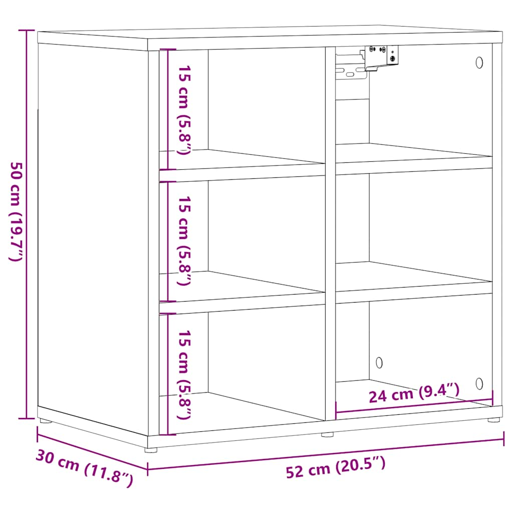 Dulap Pantofi lemn vechi 52x30x50 cm