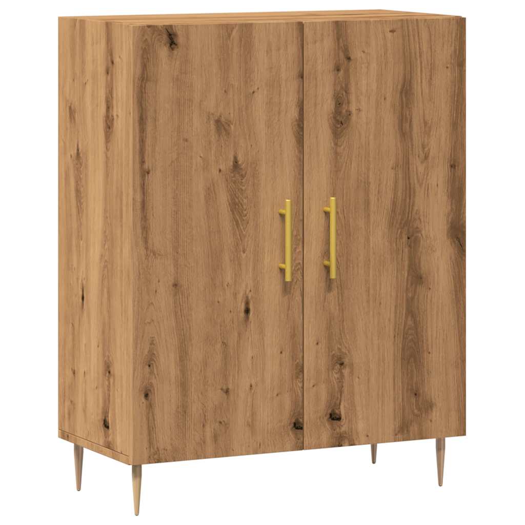 Dulap, stejar artizanal, 69,5x34x90 cm, lemn prelucrat