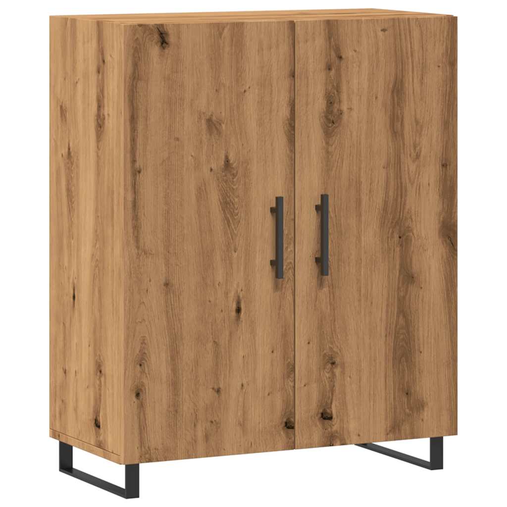 Dulap, stejar artizanal, 69,5x34x90 cm, lemn prelucrat