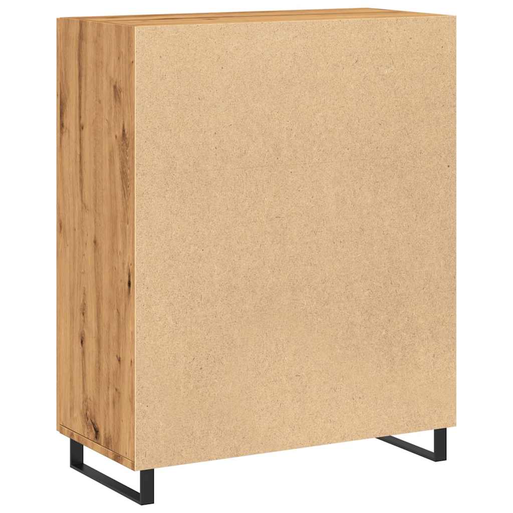Dulap, stejar artizanal, 69,5x34x90 cm, lemn prelucrat