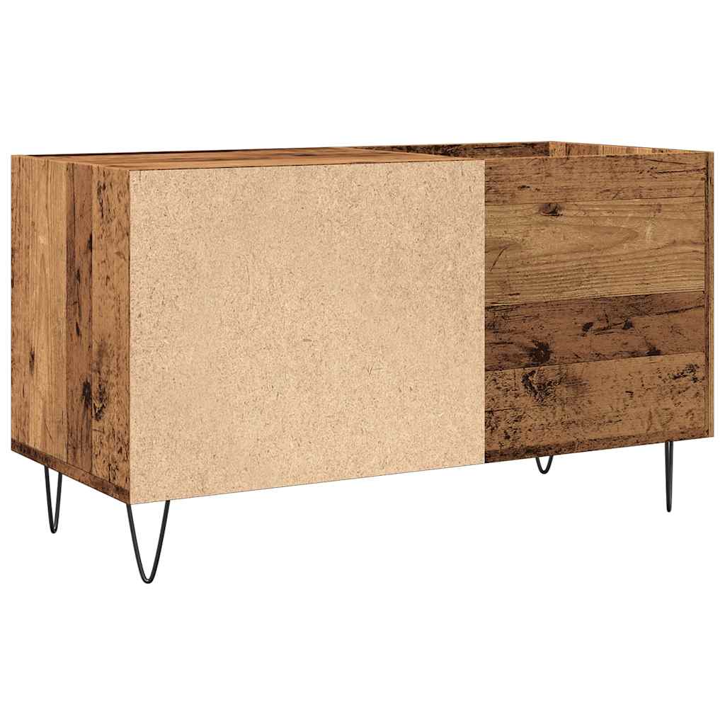 Dulap pentru discuri, lemn vechi, 84,5x38x48 cm, lemn prelucrat