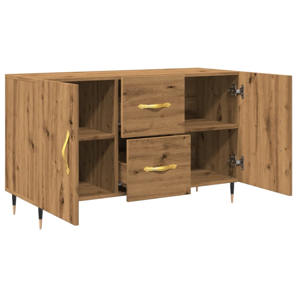 Dulap, stejar artizanal, 100x36x60 cm, lemn prelucrat
