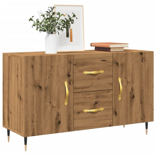 Dulap, stejar artizanal, 100x36x60 cm, lemn prelucrat