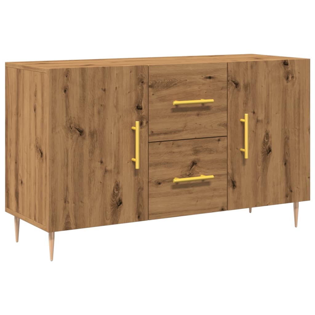 Dulap, stejar artizanal, 100x36x60 cm, lemn prelucrat