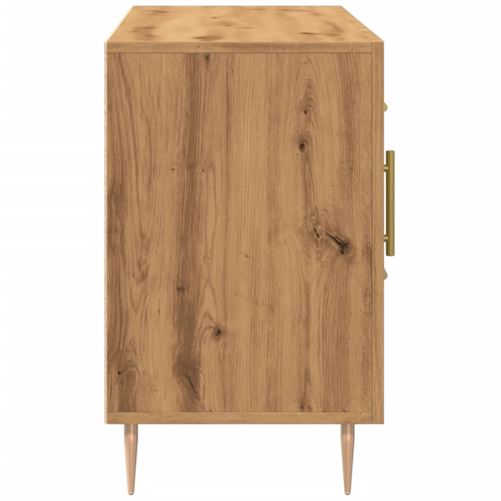 Dulap, stejar artizanal, 100x36x60 cm, lemn prelucrat