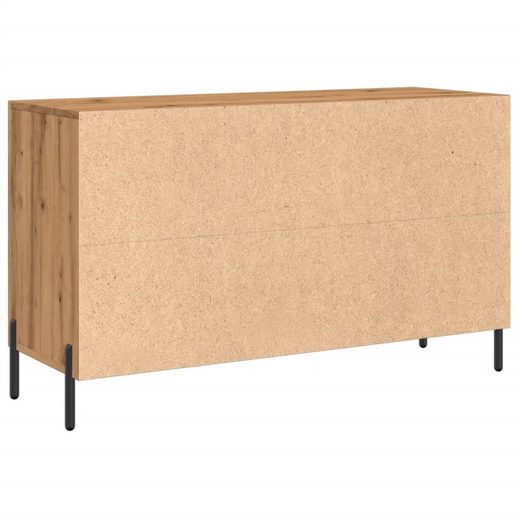 Dulap, stejar artizanal, 100x36x60 cm, lemn prelucrat