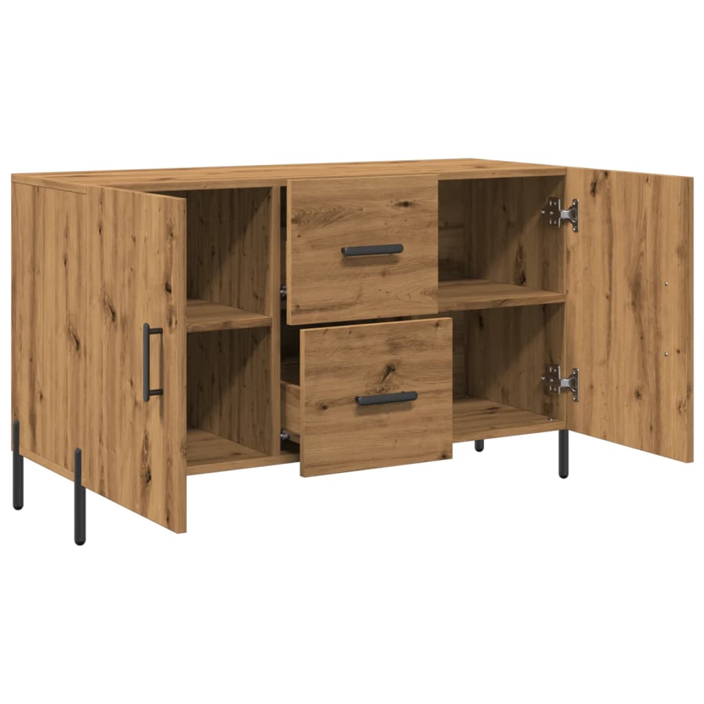 Dulap, stejar artizanal, 100x36x60 cm, lemn prelucrat