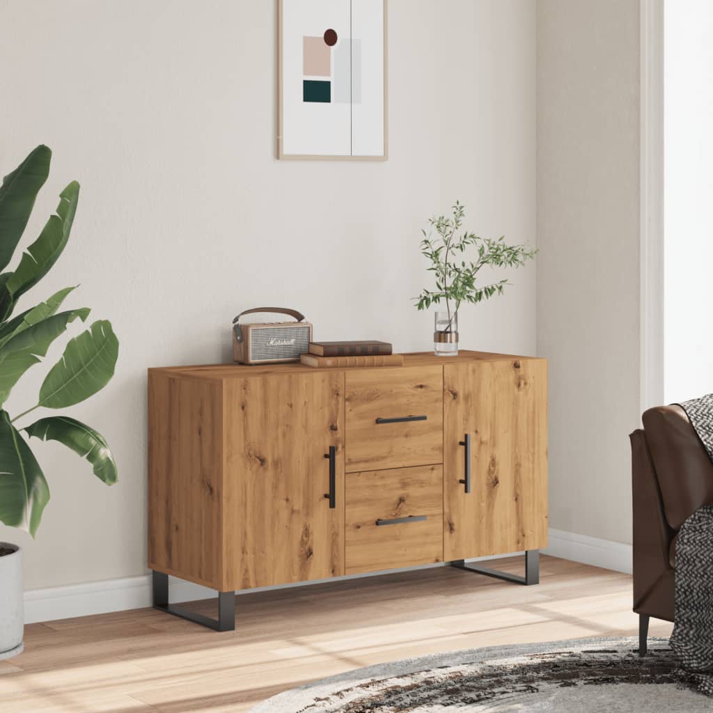 Dulap, stejar artizanal, 100x36x60 cm, lemn prelucrat