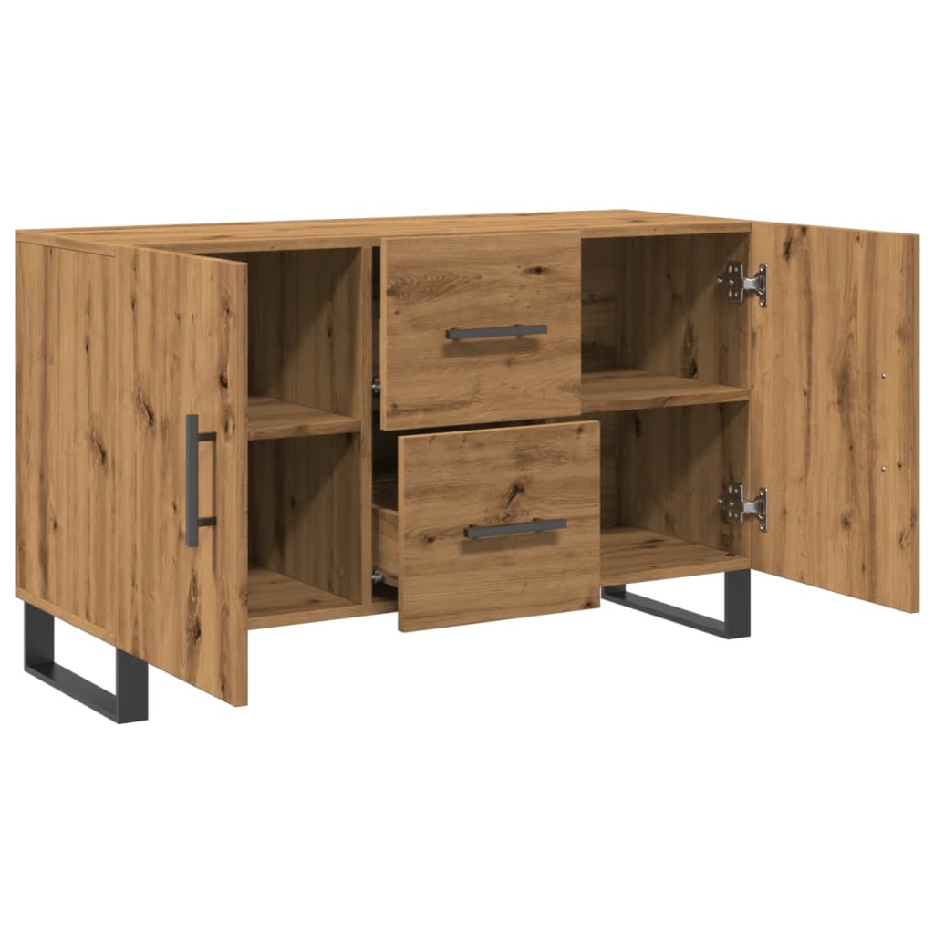 Dulap, stejar artizanal, 100x36x60 cm, lemn prelucrat