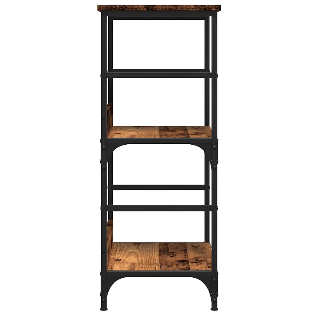 Bibliotecă, lemn vechi, 50x33x82 cm, lemn prelucrat