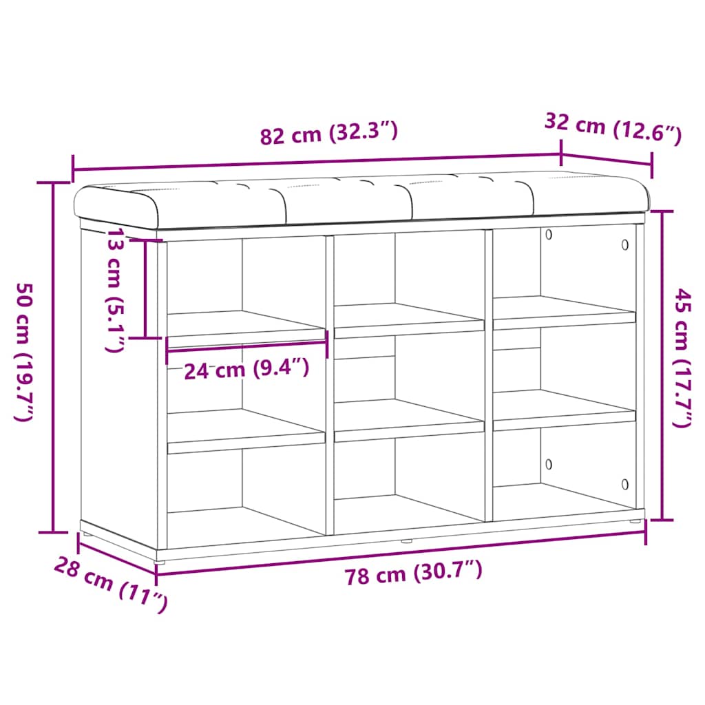 Banchetă pantofar stejar artizanal 82x32x50 cm lemn prelucrat