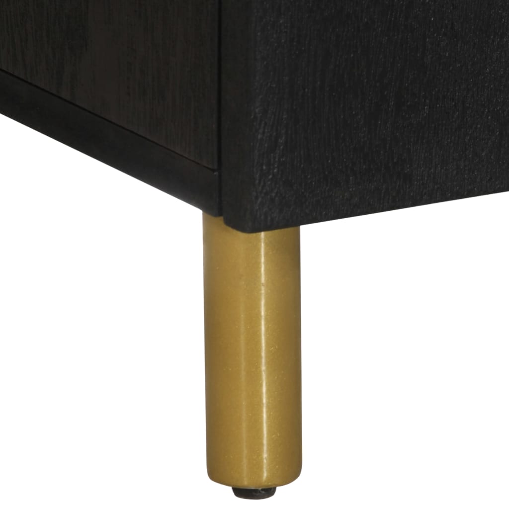 Dulap, negru, 60x33x75 cm, lemn prelucrat