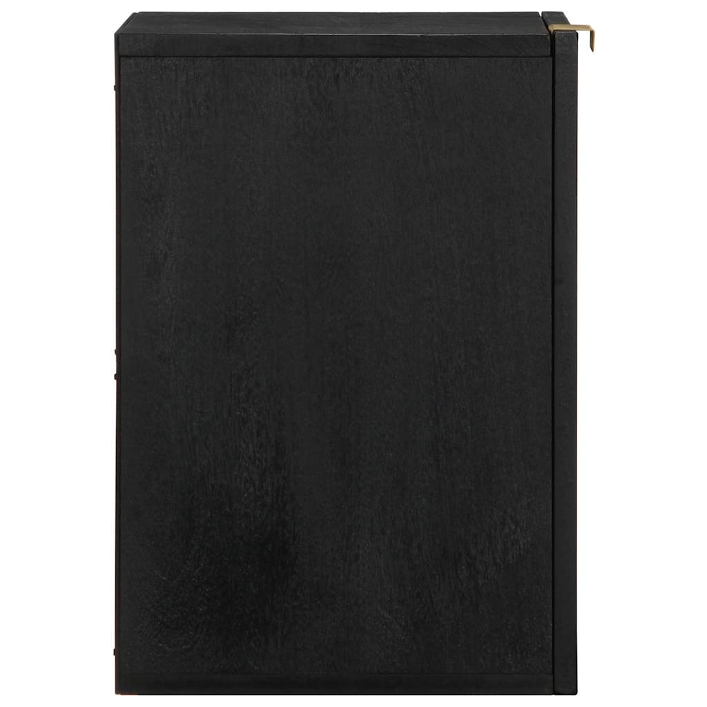 Dulap suspendat de baie, negru, 38x33x48 cm, lemn prelucrat