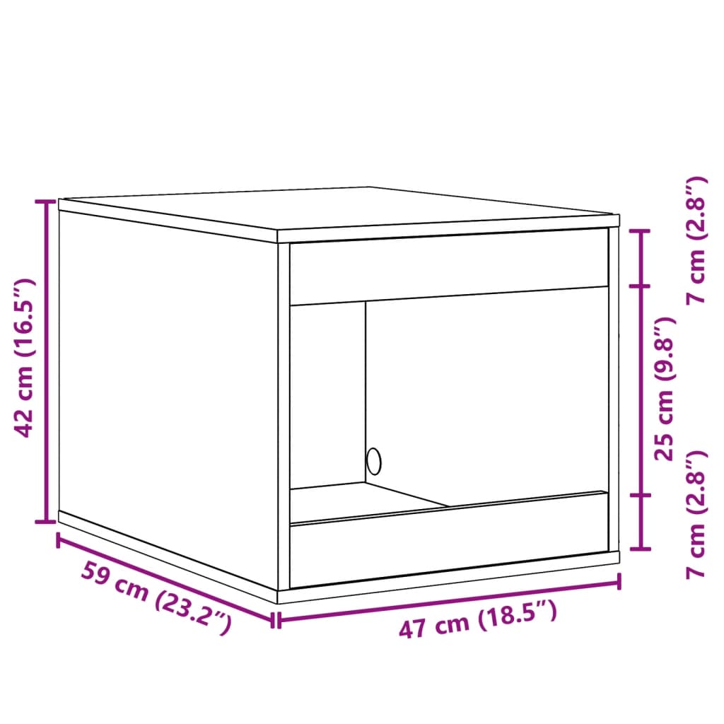 Cutie litieră pisici alb 47x59x42 cm lemn prelucrat