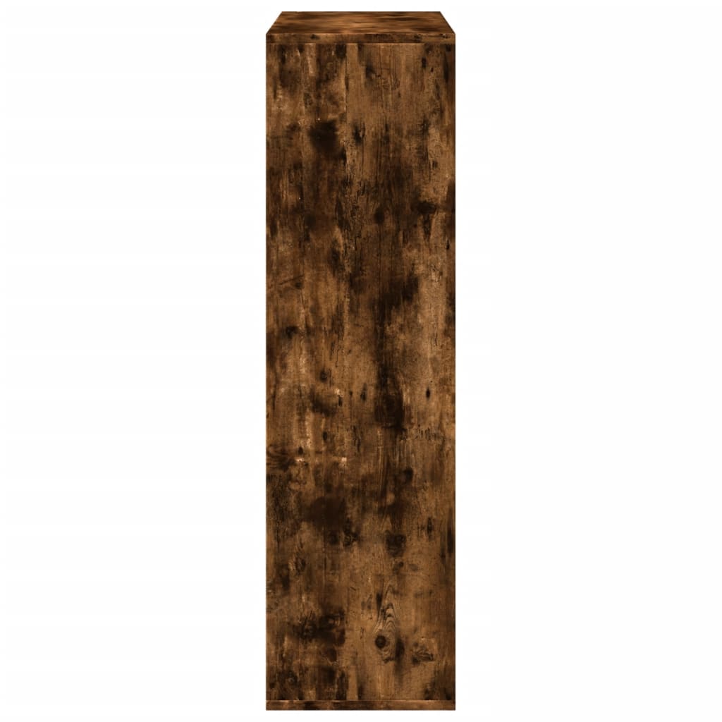 Bibliotecă/separator cameră stejar fumuriu 69,5x29x103,5cm lemn