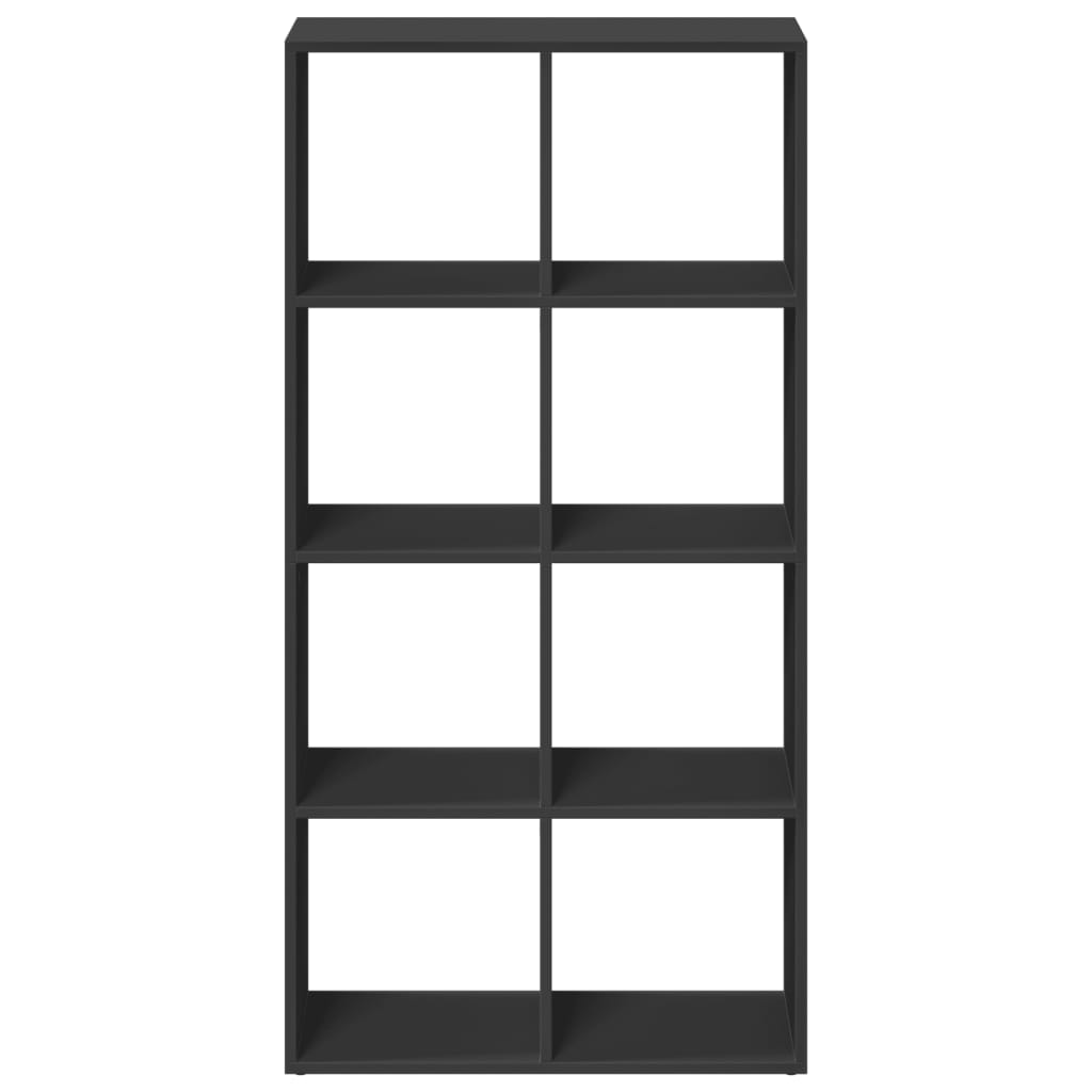 Bibliotecă/separator cameră negru 69,5x29x137,5 cm lemn