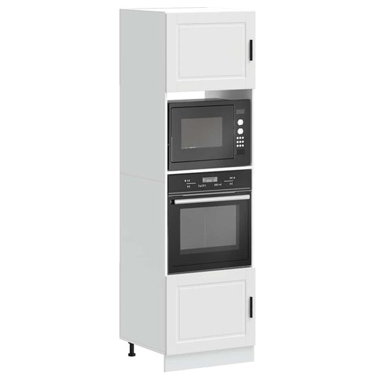 Dulapuri pentru cuptor 2 buc Porto Alb lemn prelucrat