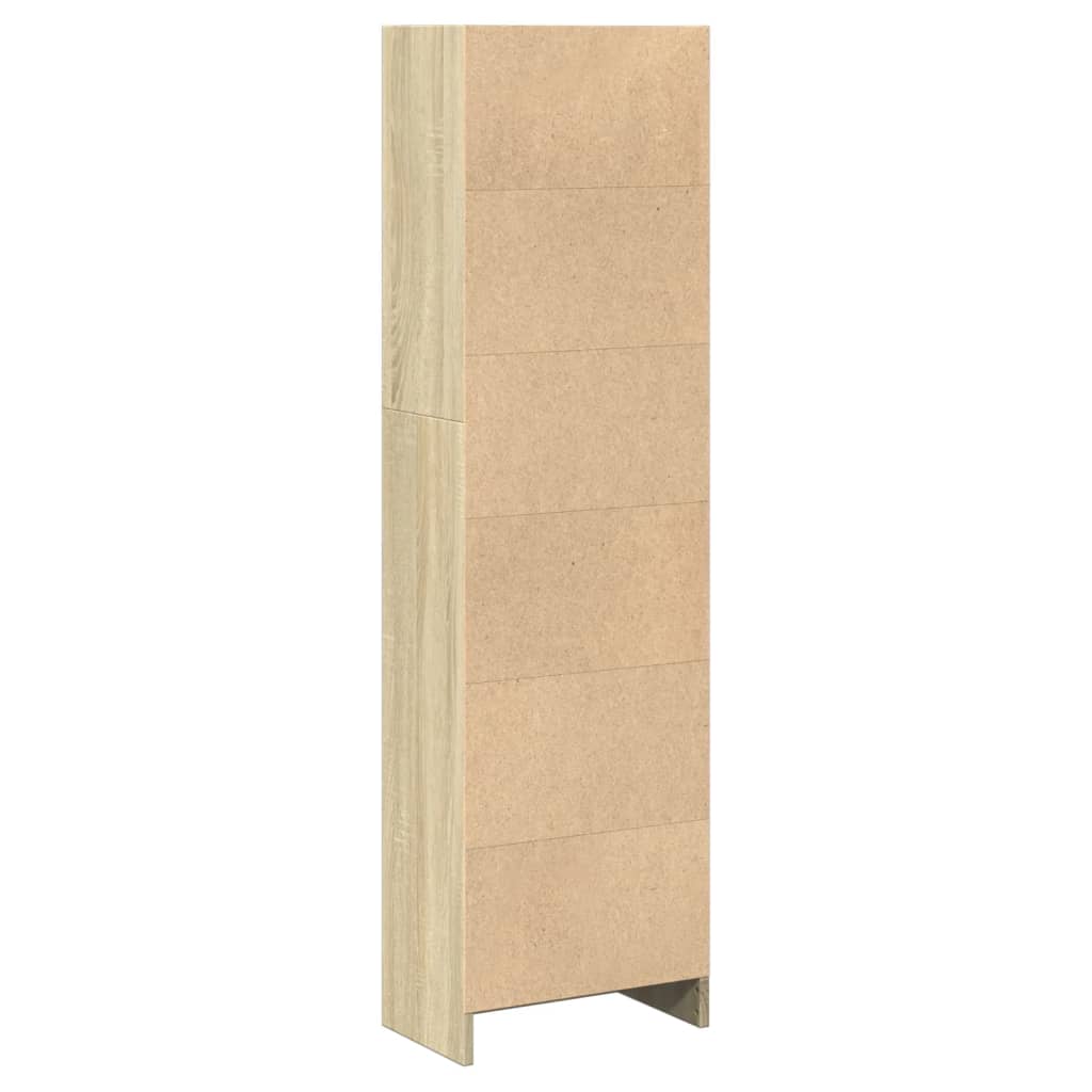 Bibliotecă, stejar sonoma, 40x24x143 cm, lemn prelucrat