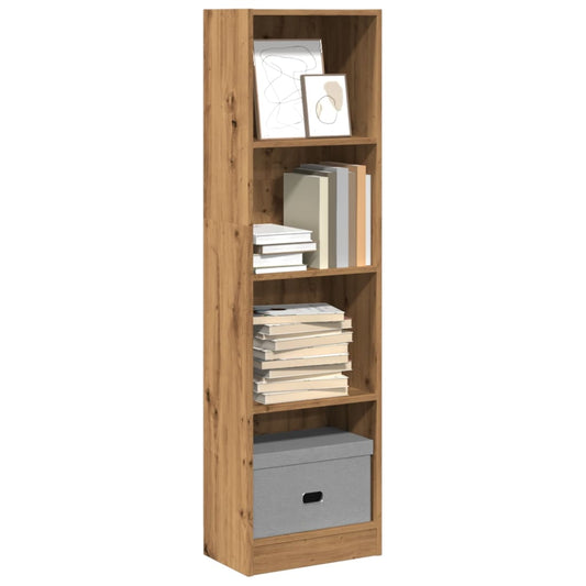 Bibliotecă, stejar artizanal, 40x24x143 cm, lemn prelucrat