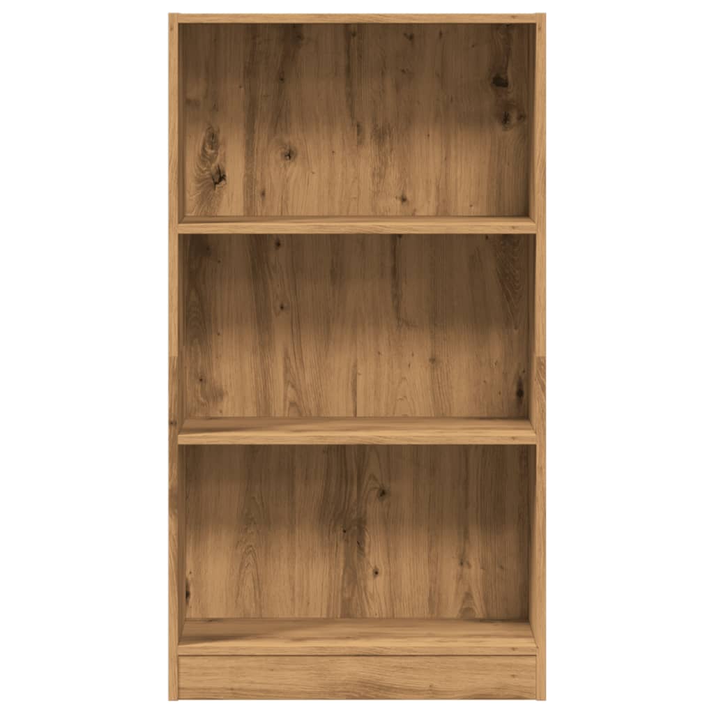 Bibliotecă, stejar artizanal, 60x24x109 cm, lemn prelucrat
