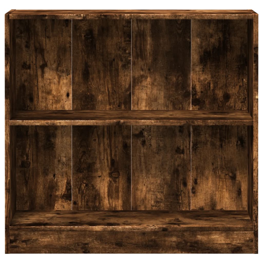 Bibliotecă, stejar fumuriu, 80x24x76 cm, lemn prelucrat