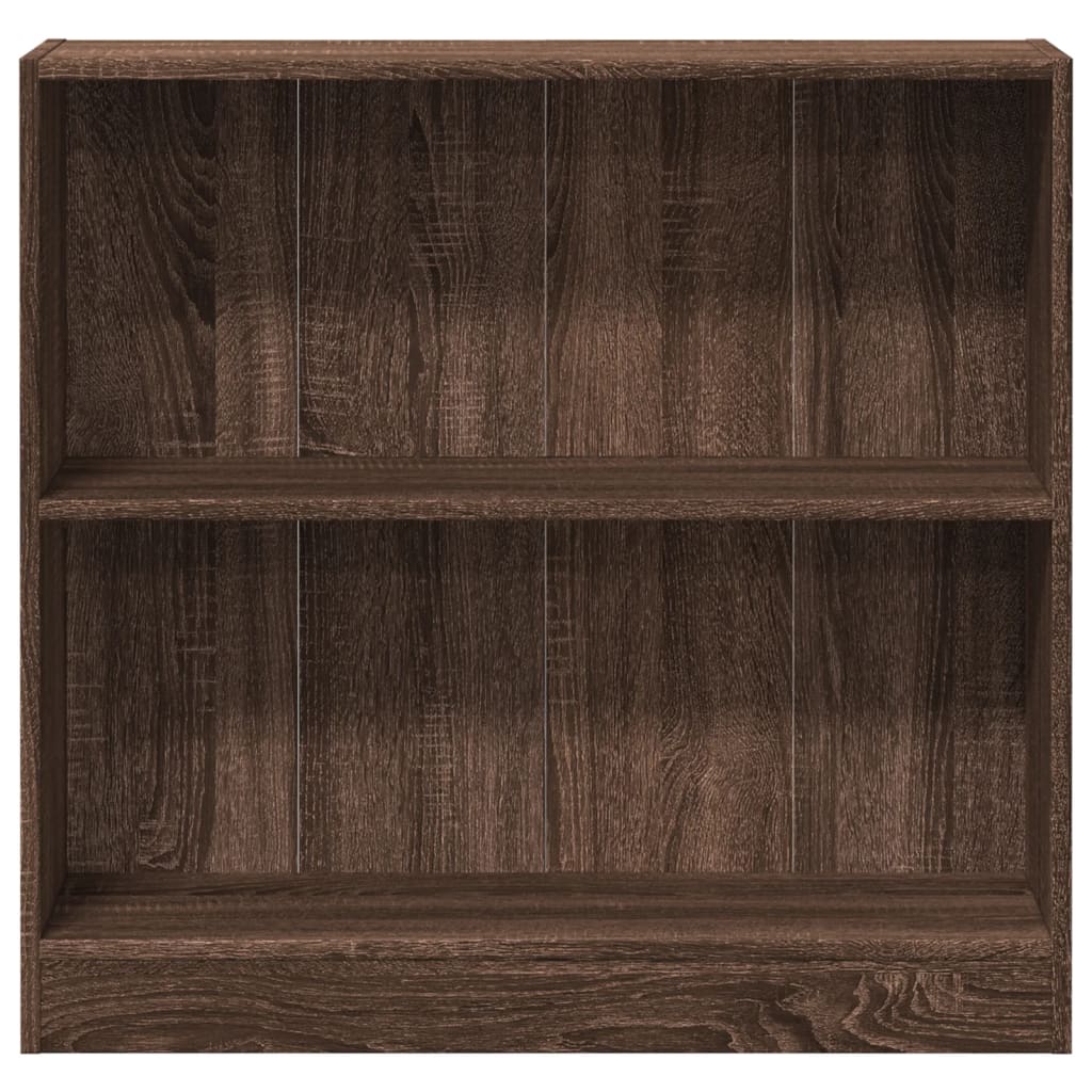 Bibliotecă, stejar maro, 80x24x76 cm, lemn prelucrat