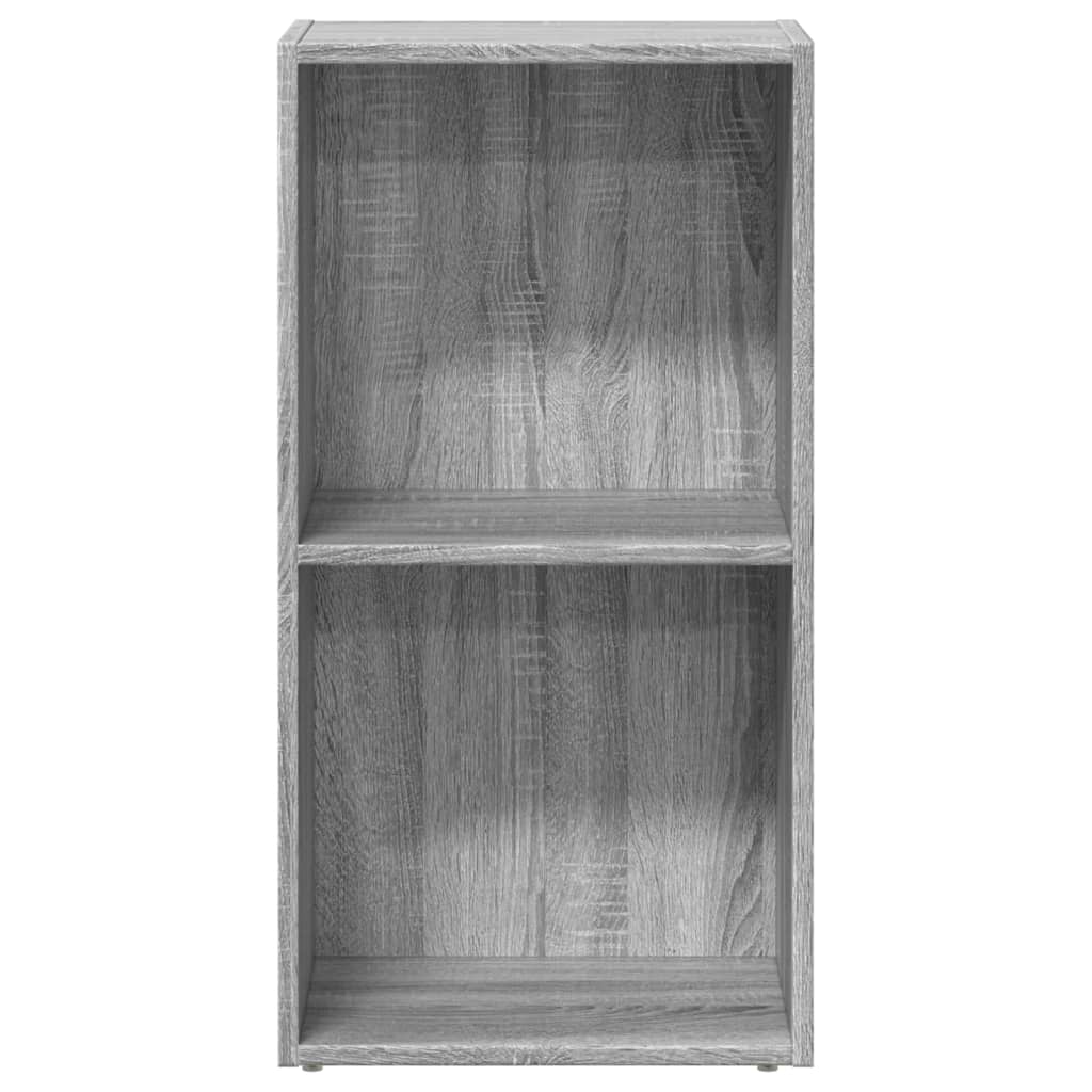 Bibliotecă, gri sonoma, 40x30x77 cm, lemn prelucrat