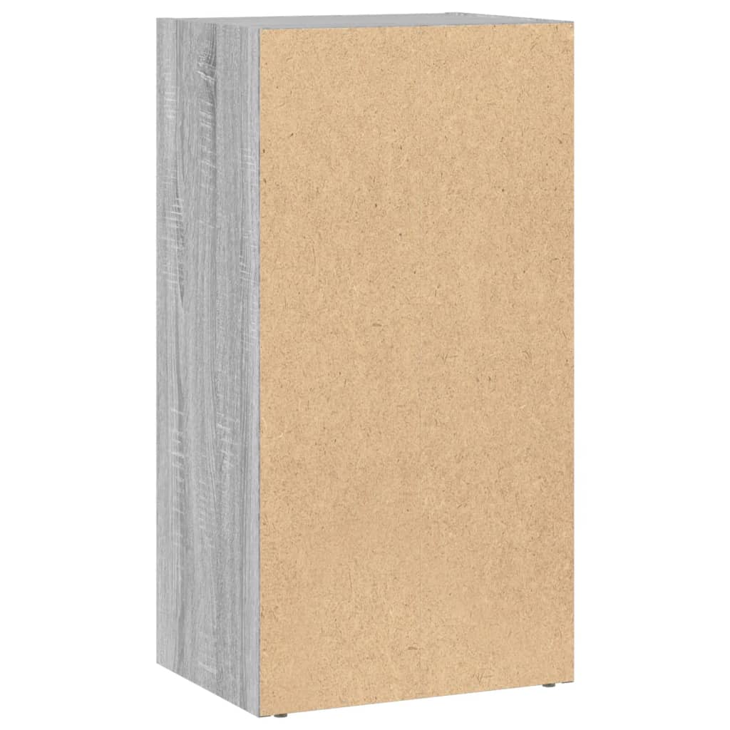 Bibliotecă, gri sonoma, 40x30x77 cm, lemn prelucrat